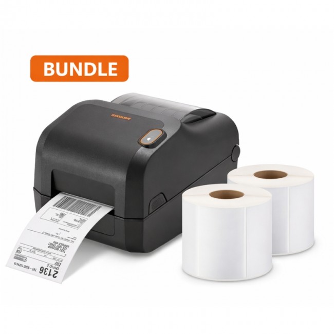 Bundle XD3-40t thermal transfer label printer + Labels 100/150/1/500/40/TDT/WH