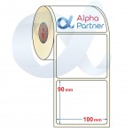 Bundel offer 10pcs. Direct Thermal Eco labels, for printing shipping labels, 100x90 mm/700 labels per roll/40 mm core - APL-TDE092