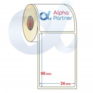 Самозалепващи термоетикети Eco, 34x90 mm/850 бр./Ф40 - APL-TDE011