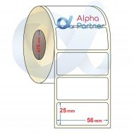 Self-adhesive thermal labels Eco, 56x25 mm/4000 pcs./Ф76 - APL-TDE037