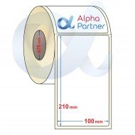 Self-adhesive thermal labels Eco, 100x210 mm/700 pcs./Ф76/perforation - APL-TDE209