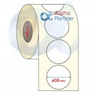 Самозалепващи термоетикети Eco, Fi38 mm/4000 бр./Ф76/кръгли - APL-TDE216