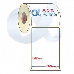 Self-adhesive thermal labels Eco, 105x148 mm/550 pcs./Ф40 - APL-TDE119