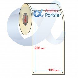 Self-adhesive thermal labels Eco, 105x266 mm/300 pcs./Ф40 - APL-TDE122