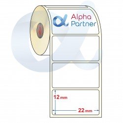 Self-adhesive thermal labels Eco, 22x12 mm/5000 pcs./Ф40 - APL-TDE145