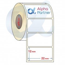 Self-adhesive thermal labels Eco, 22x12 mm/10000 pcs./Ф76 - APL-TDE144