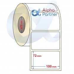 Self-adhesive thermal labels Eco, 100x72 mm/2000 pcs./Ф76 - APL-TDE156