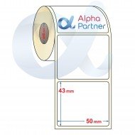 Self-adhesive thermal labels Eco, 50x43 mm/1500 pcs./Ф40 - APL-TDE154