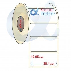 Self-adhesive thermal labels Eco, 38.1x19.05 mm/6000 pcs./Ф76 - APL-TDE147