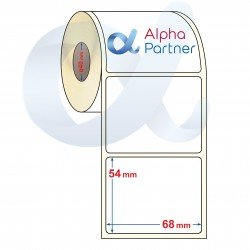 Self-adhesive thermal labels Eco, 68x54 mm/1500 pcs./Ф40 - APL-TDE177