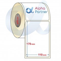 Self-adhesive thermal labels Eco, 110x170 mm/900 pcs./Ф76 - APL-TDE237