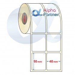 Самозалепващи термоетикети Eco, 40x50 mm/двуредови/3000 бр./Ф40 - APL-TDE348