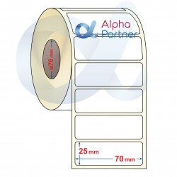 Self-adhesive thermal labels Eco, 70x25 mm/6000 pcs./Ф76 - APL-TDE329