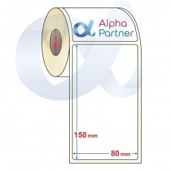 Self-adhesive thermal labels Eco, 80x150 mm/500 pcs./Ф40 - APL-TDE251