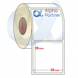 Self-adhesive thermal labels Eco, 58x59 mm/2500 pcs./Ф76 - APL-TDE419
