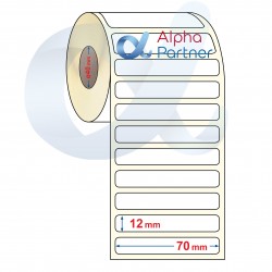 Self-adhesive thermal labels Eco, 70x12 mm/5500 pcs./Ф40 - APL-TDE423