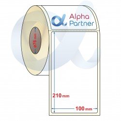 Self-adhesive thermal transfer labels, semi-gloss, 100x210 mm/700 pcs./Ф76/perforation - APL-TT209