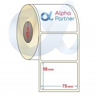 Самозалепващи термотрансферни етикети, полугланц, 75x58 mm/2000 бр./Ф76 - APL-TT162