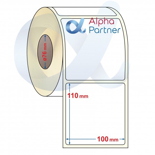 Best price for Thermal Transfer labels, Semi-Gloss, 100x110 mm/1500 labels per roll/76 mm core - APL-TT181 - APL-TT181 (  )