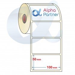 Self-adhesive thermal transfer labels, semi-gloss, 100x50 mm/450 pcs./Ф19 - APL-TT289