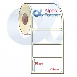 Самозалепващи термотрансферни етикети, полугланц, 73x30 mm/2500 бр./Ф40 - APL-TT309