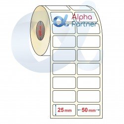 Самозалепващи термотрансферни етикети, полугланц, 50x25 mm/двуредови/5700 бр./Ф40 - APL-TT432