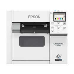 Epson ColorWorks C4000, Gloss Black, cutter, ZPLII, USB, Ethernet