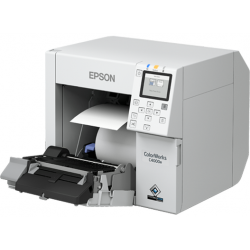 Epson ColorWorks C4000, Gloss Black, cutter, ZPLII, USB, Ethernet